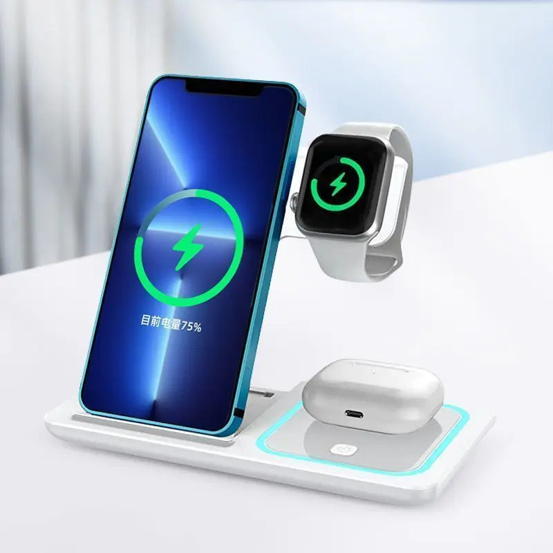 Best Selling Gadgets Electronic Chargers & Adapters Type C 3 in 1 Portable Wireless Charger for apple Watch iphone airpods