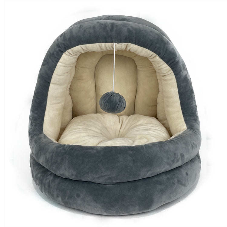 YangYangPet Hot Sale Super Macio Veludo Bola Pendurada Aquecimento Confortável Casa para Animais de Estimação Cama para Gatos