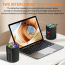 2-in-1 Dual Bluetooth Speaker 40W Waterproof Wireless V5.3 Deep Bass Powerful Stereo Sound 24 Hours Playtime Authentic Appearance