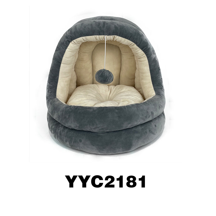 YangYangPet Hot Sale Super Macio Veludo Bola Pendurada Aquecimento Confortável Casa para Animais de Estimação Cama para Gatos