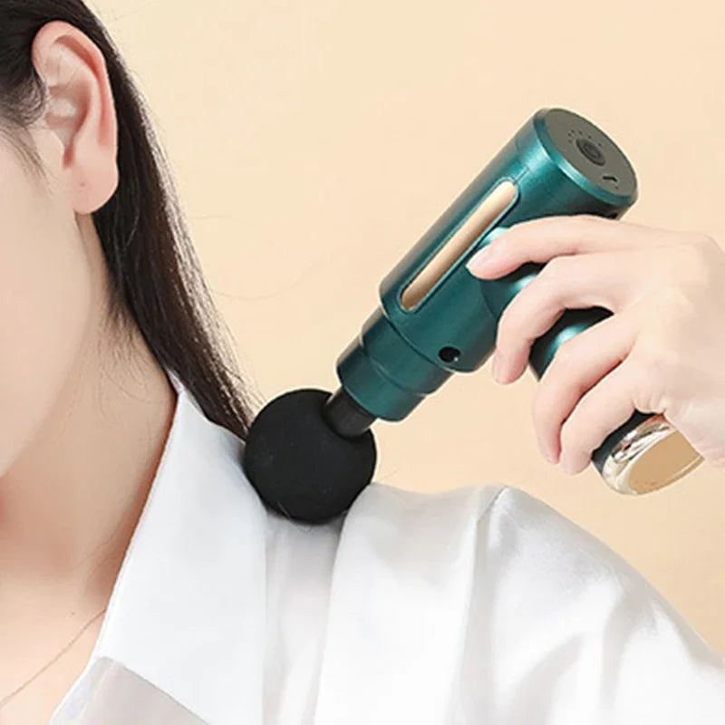 Portable Fascia Gun Vibration Massage Gun For Body Neck Back Deep Muscle Relaxation Fitness Slimming One Head
