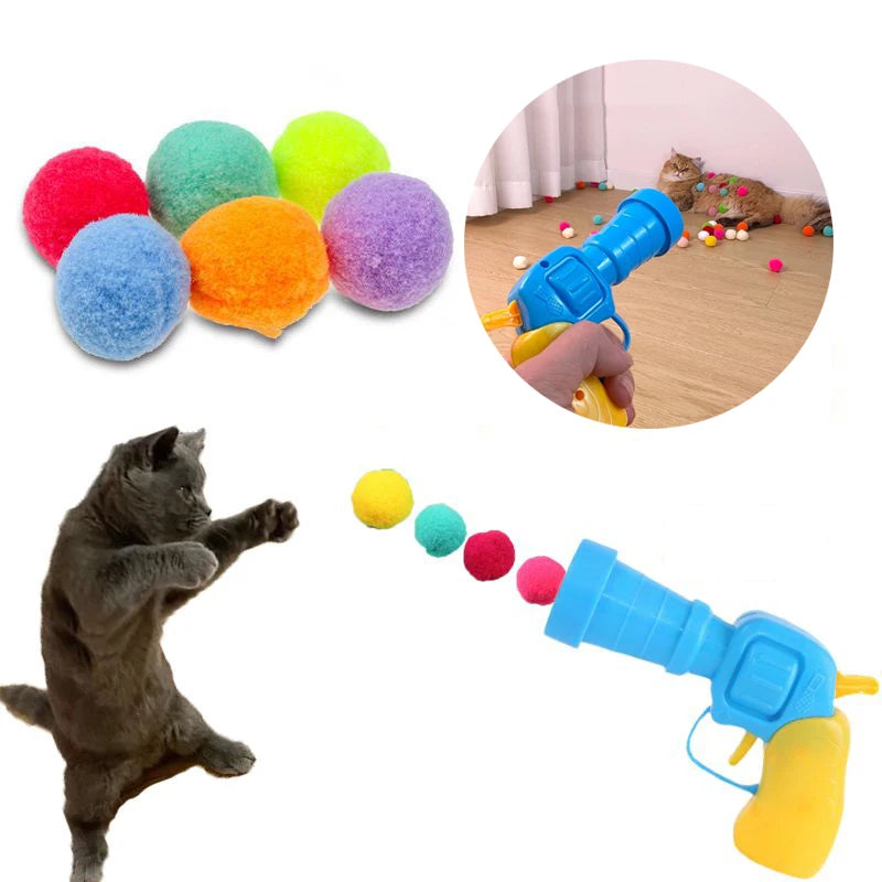 Interactive Cat Toy – Soft Ball Launcher to Keep Cats Entertained