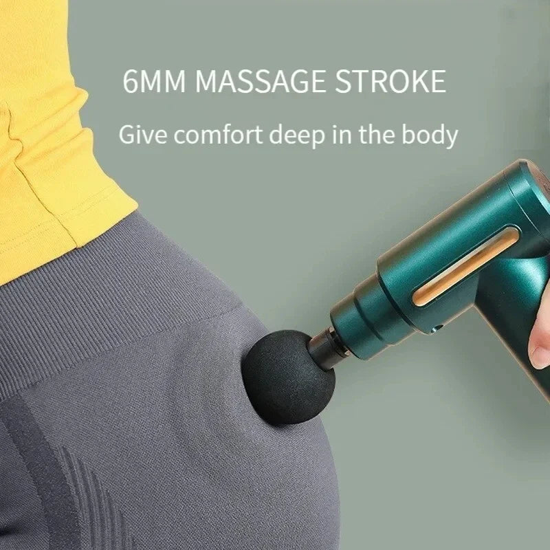 Portable Fascia Gun Vibration Massage Gun For Body Neck Back Deep Muscle Relaxation Fitness Slimming One Head