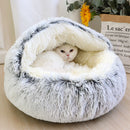Tieker Plush Pet Bed – Round Soft Bed for Cats & Small Dogs