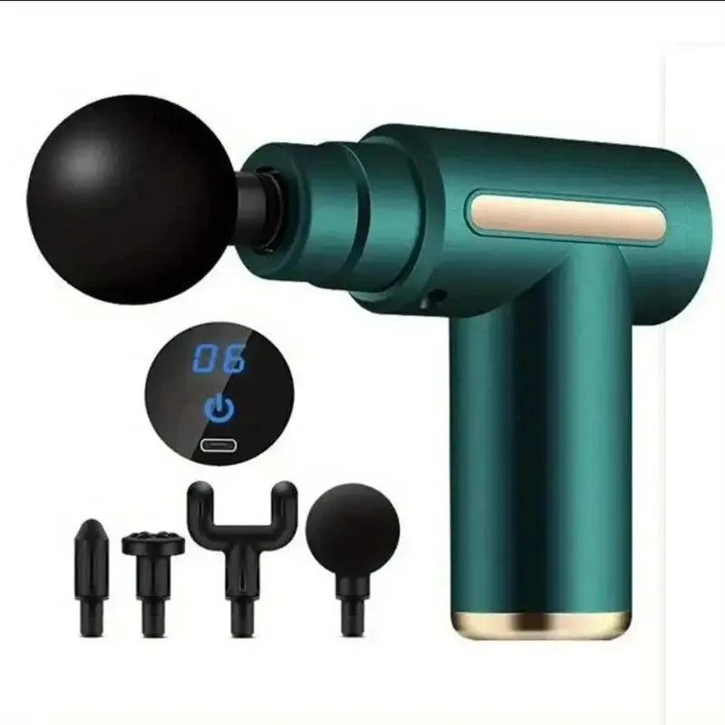 Portable Fascia Gun Vibration Massage Gun For Body Neck Back Deep Muscle Relaxation Fitness Slimming One Head