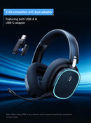 Baseus GH02 Wireless Gaming Headphones - RGB & Bluetooth 5.3