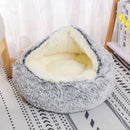 Tieker Plush Pet Bed – Round Soft Bed for Cats & Small Dogs
