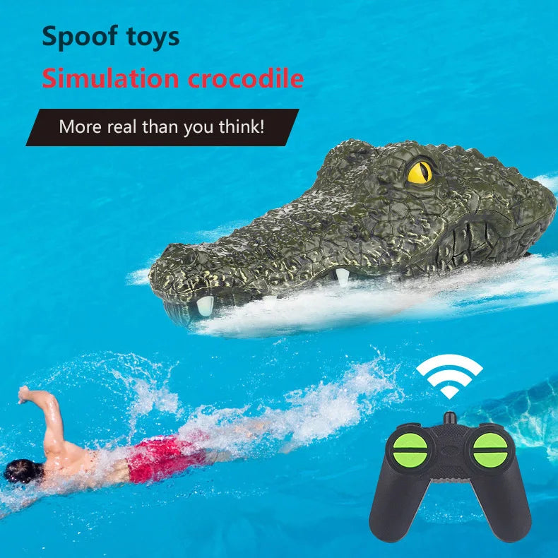 RC Crocodile Boat – Remote Control Water Toy for Kids