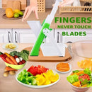 Adjustable Vegetable Slicer – Stainless Steel Manual Kitchen Gadget