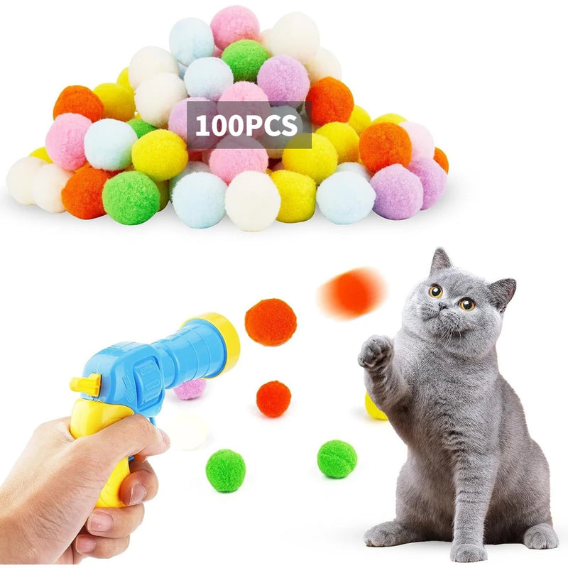 Interactive Cat Toy – Soft Ball Launcher to Keep Cats Entertained