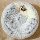 Tieker Plush Pet Bed – Round Soft Bed for Cats & Small Dogs