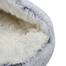 Tieker Plush Pet Bed – Round Soft Bed for Cats & Small Dogs
