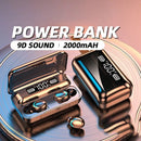 TWS F9-5 Bluetooth 5.3 Earbuds – HiFi Wireless Waterproof Headphones