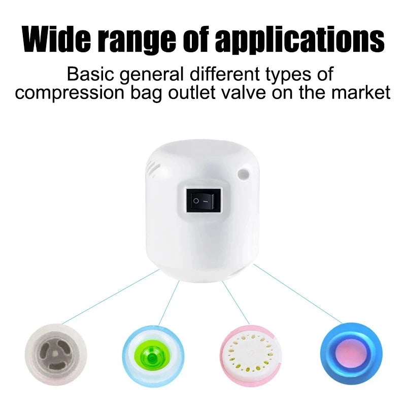 Mini Electric Vacuum Sealer – Compact Pump for Clothes & Food Storage