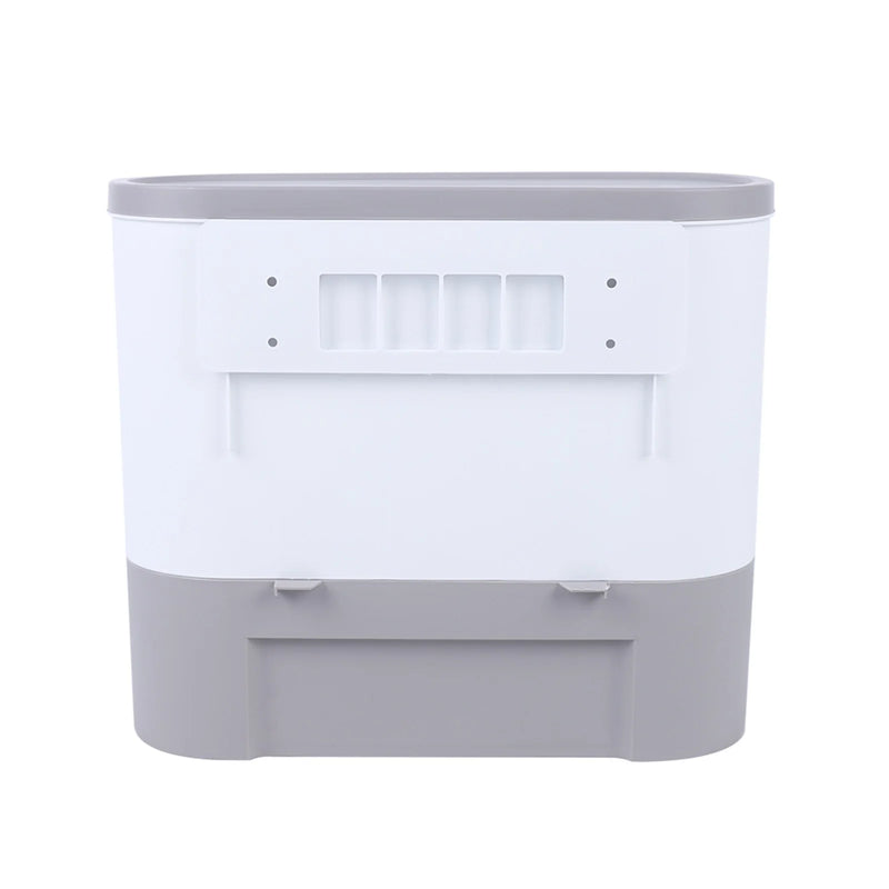 Rice Cereal Dispenser Wall Mounted 5 Grid Grain Dry Food Storage Container 9kg Kitchen Storage Dispenser