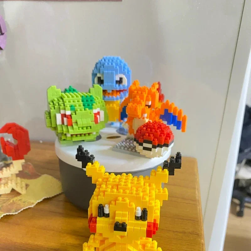 Pokemon Toys for Kids Small Building Blocks Model Education.