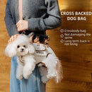 Dog Outing Backpack with Both Shoulders and Pets Carry Backpack Portable Breathable Crossbody Strap Pet Supplies