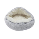 Tieker Plush Pet Bed – Round Soft Bed for Cats & Small Dogs