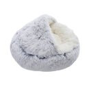Tieker Plush Pet Bed – Round Soft Bed for Cats & Small Dogs