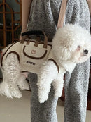 Dog Outing Backpack with Both Shoulders and Pets Carry Backpack Portable Breathable Crossbody Strap Pet Supplies