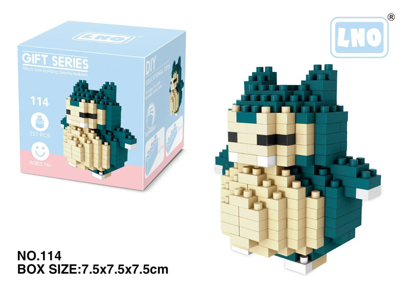 Pokemon Toys for Kids Small Building Blocks Model Education.