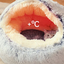 Tieker Plush Pet Bed – Round Soft Bed for Cats & Small Dogs