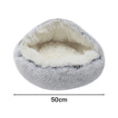 Tieker Plush Pet Bed – Round Soft Bed for Cats & Small Dogs