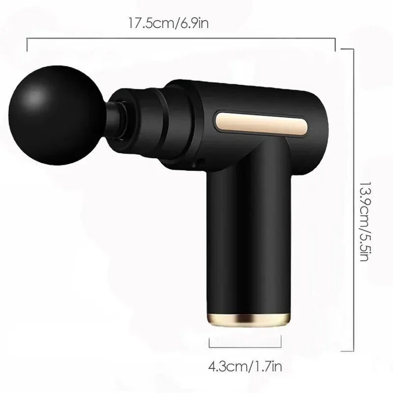 Portable Fascia Gun Vibration Massage Gun For Body Neck Back Deep Muscle Relaxation Fitness Slimming One Head