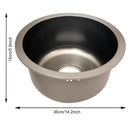 Grey Round Sink – Stylish Basin for Kitchen &amp; Bathroom Renovations