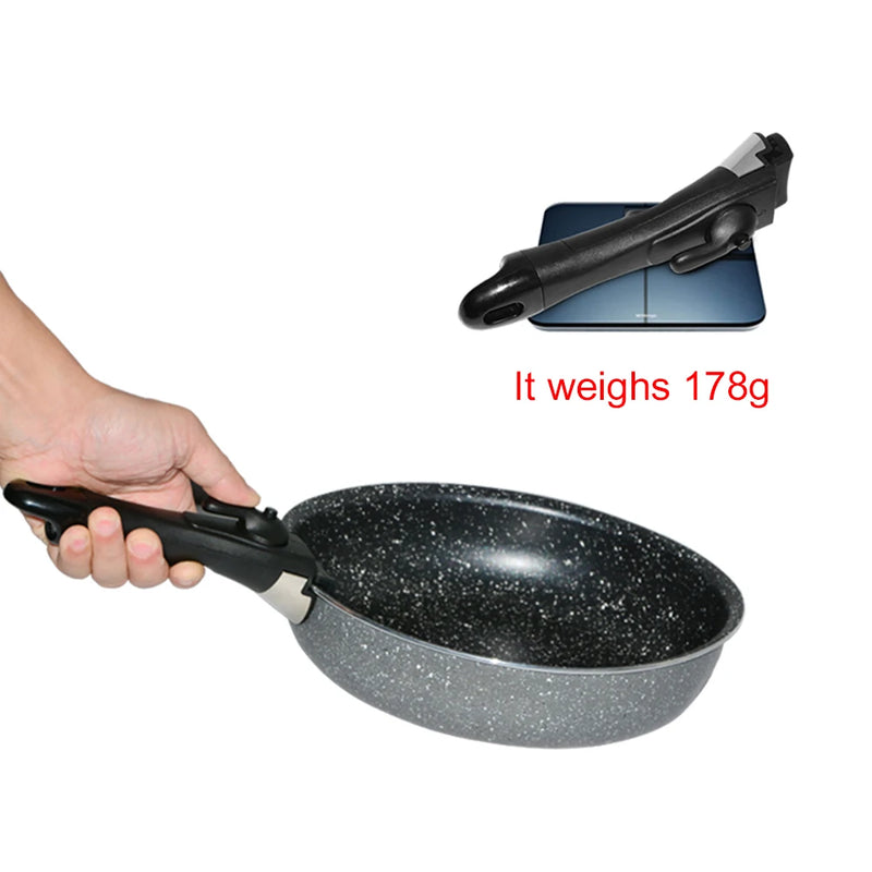 Tableware Detachable Replacement Clip Hand Grip Kitchen Frying Pan Cookware Accessory Removable Anti-Scalding Pan Pot Handle